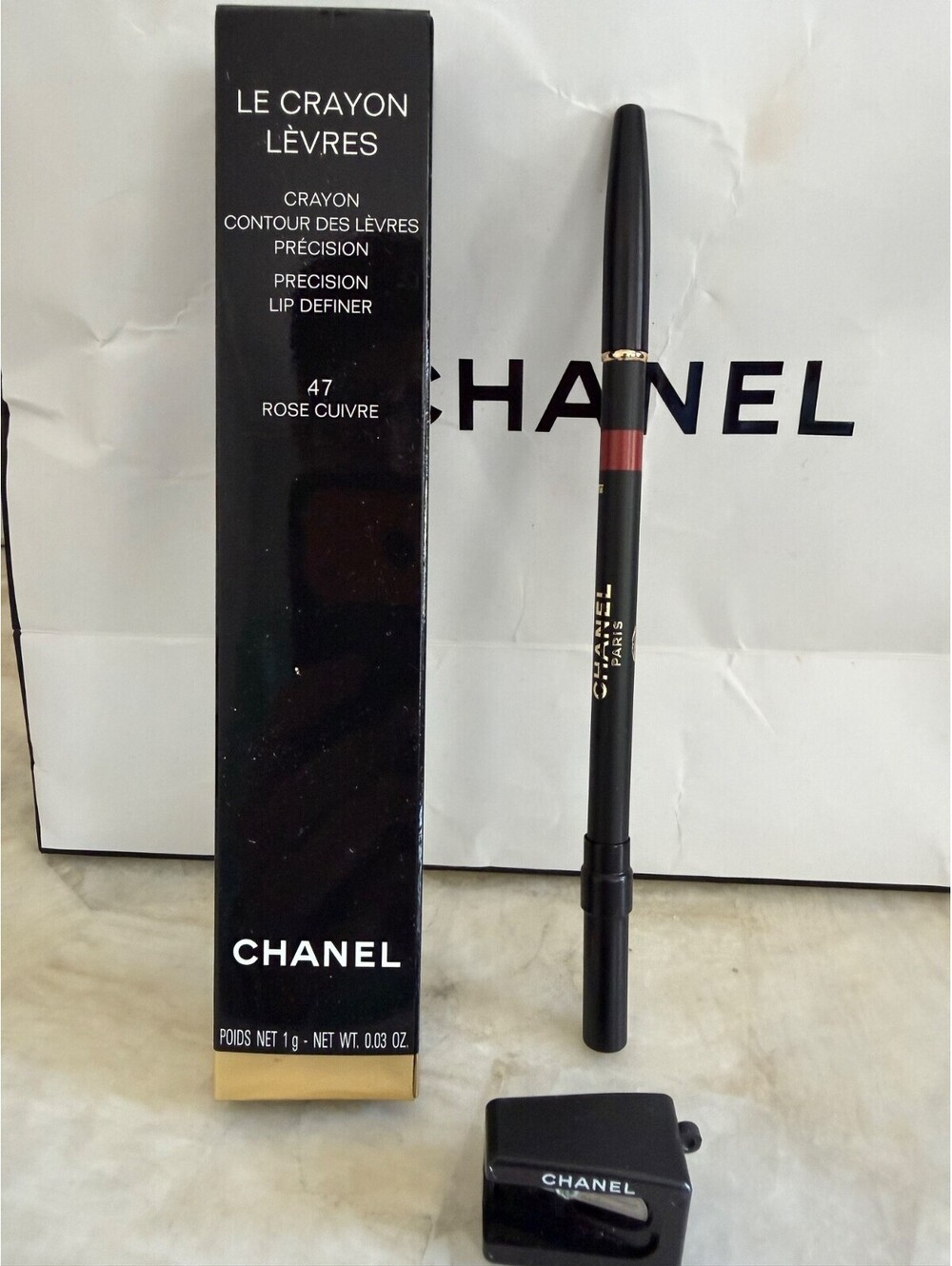 Chanel Le Crayon Lèvres Precision Lip Definer 47 ROSE CUIVRE - Discontinued HTF